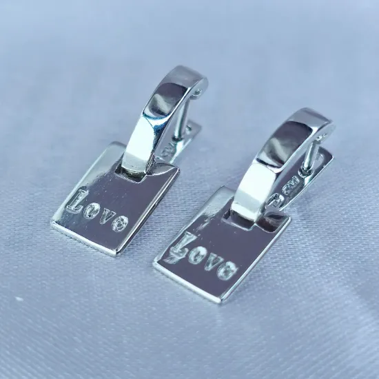 Picture of Love Plate Earring