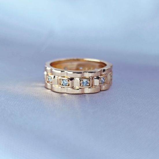 Picture of Rolex-Style Ring with Zirconias