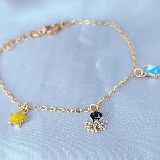 Picture of Star, Fish, and Octopus Bracelet Size 1811