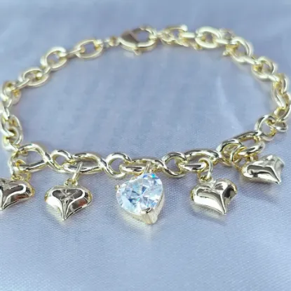 Picture of Radiant Hearts Bracelet Size 1818