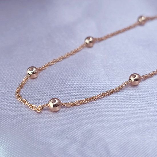 Picture of Gold Viviana Twisted Singapore Link Chain Size 4502