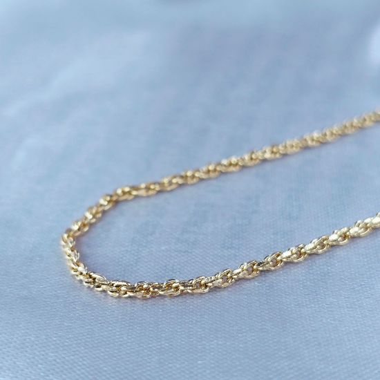 Picture of Gold Rope Link Chain Size 4001