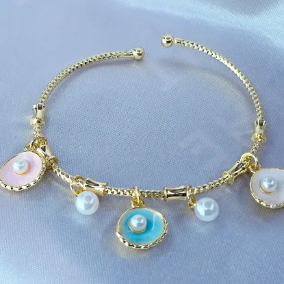 Imagen de Brazalete Conchitas y Perlitas  2102