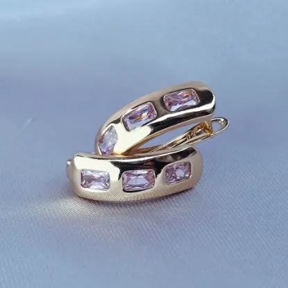 Imagen de Huggie Rectángulos Rosas