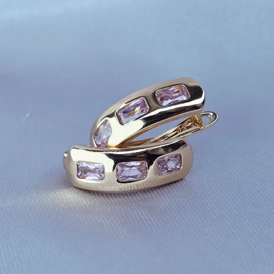 Imagen de Huggie Rectángulos Rosas