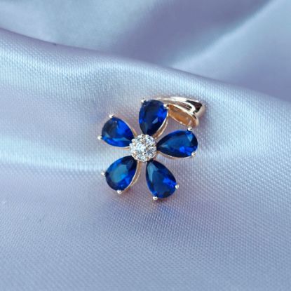 Imagen de Dije Flor Azul