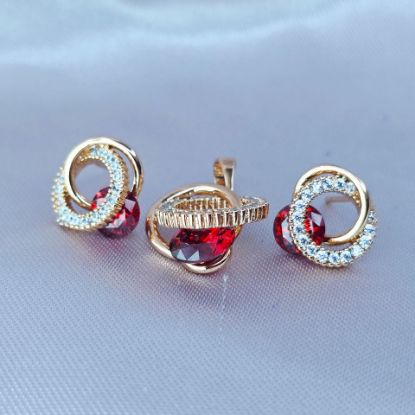 Imagen de Juego Aros Exquisitos y Cristal Rojo