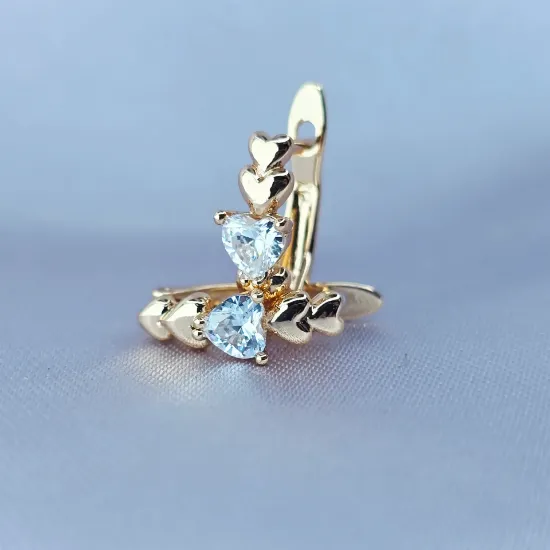 Imagen de Huggie Corazones y Corazón Cristal