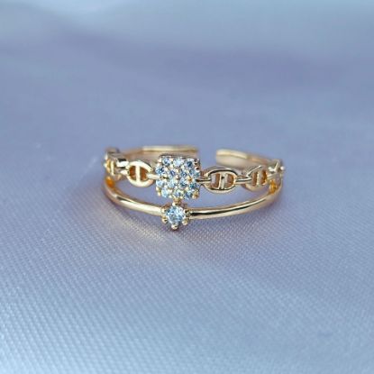 Imagen de Anillo Semiabierto Lujo Discreto