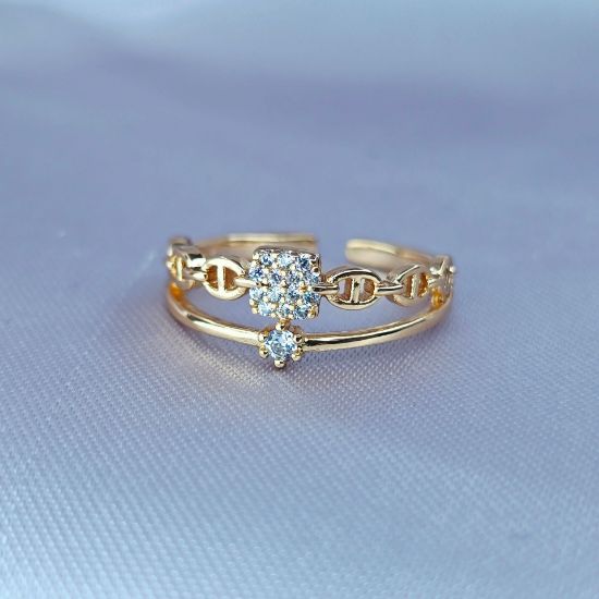 Imagen de Anillo Semiabierto Lujo Discreto