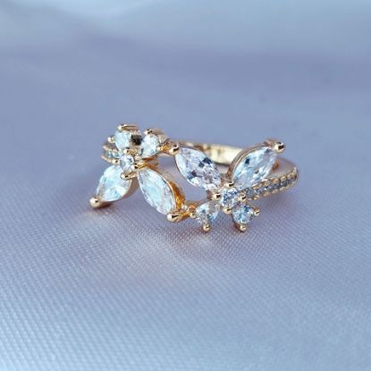 Imagen de Anillo Mariposas de Cristal