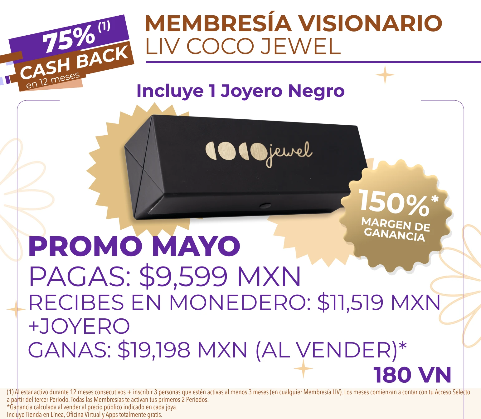 Membresia COCO Jewel Visionario + 1 joyero