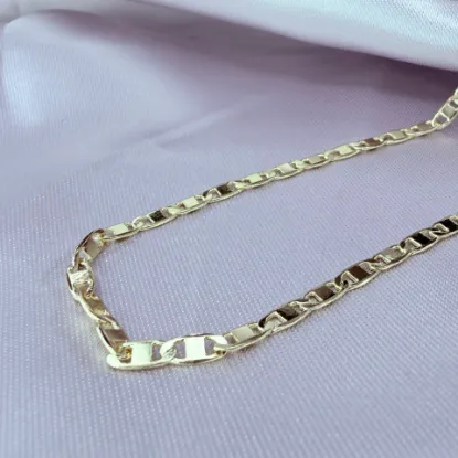 Imagen de Cadena Tipo Gucci Lisa Plana Oro Amarillo  6003