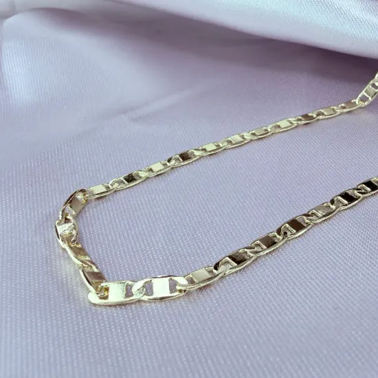 Imagen de Cadena Tipo Gucci Lisa Plana Oro Amarillo  6003