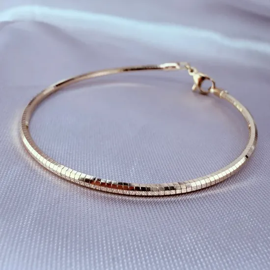 Imagen de Pulsera Rígida Snake Oro Dorado  1901