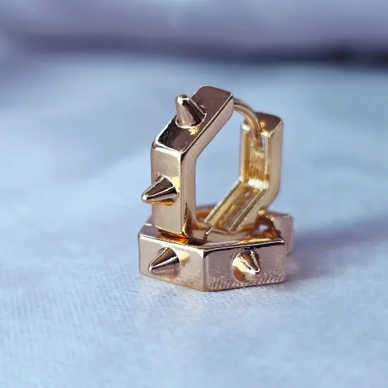 Imagen de Huggie Hexágono con Picos