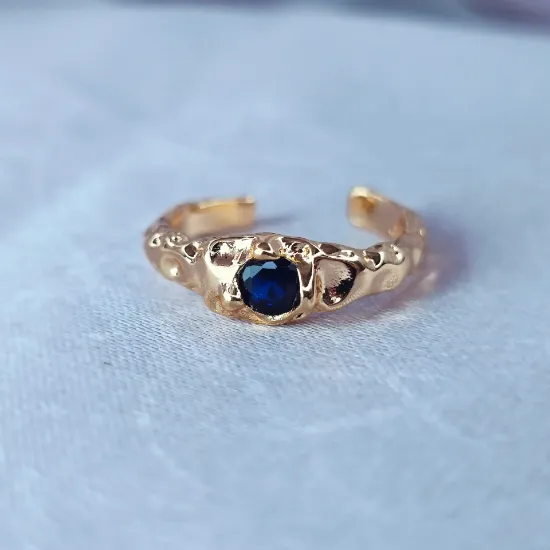 Imagen de Anillo Semiabierto Punto Azul