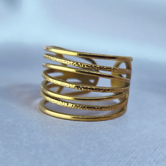 Imagen de Anillo Hirelas Curvas 7