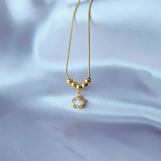 Imagen de Collar Estrella Cuatro Cuentas
