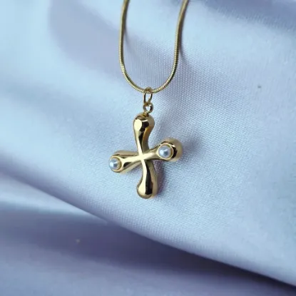 Imagen de Collar Perlas Inicial X