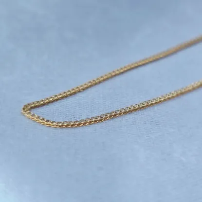 Imagen de Cadena Tejido Aros Chinos Finito Oro Dorado Talla 4501