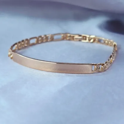 Imagen de Pulsera Esclava Cartier o Fígaro Oro Dorado Talla 1905
