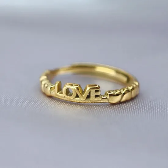 Imagen de Anillo LOVE Corazoncitos  6
