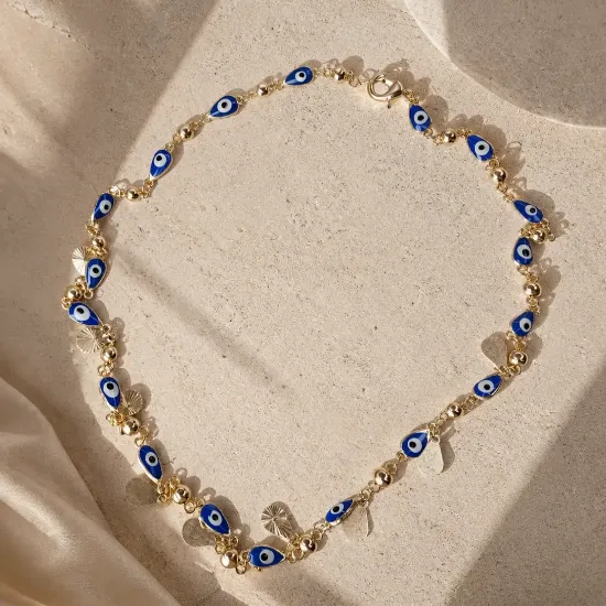 Imagen de Collar Gotas Ojos Turcos Talla 5805