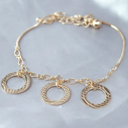 Imagen de Pulsera Tobillera Tres Aros  2201