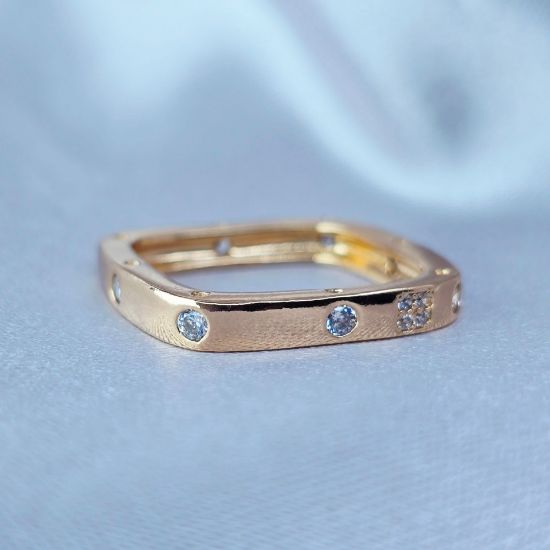Imagen de Anillo Marco con Circonias  9