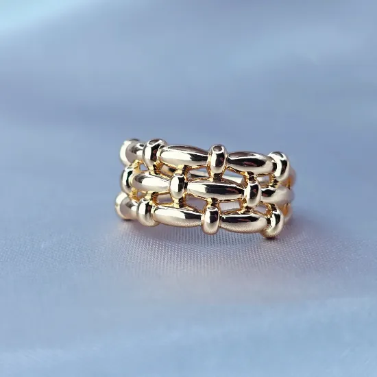 Imagen de Anillo Tejido de Puntos y Comas  6