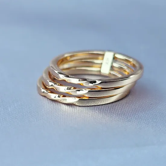Imagen de Anillo Tres Aros con Torcido Talla 6