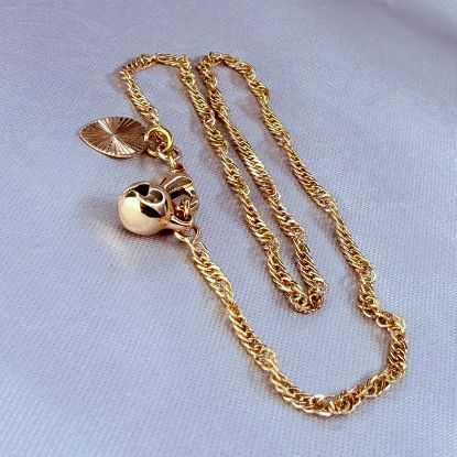Imagen de Pulsera Tobillera Cuerda de Oro