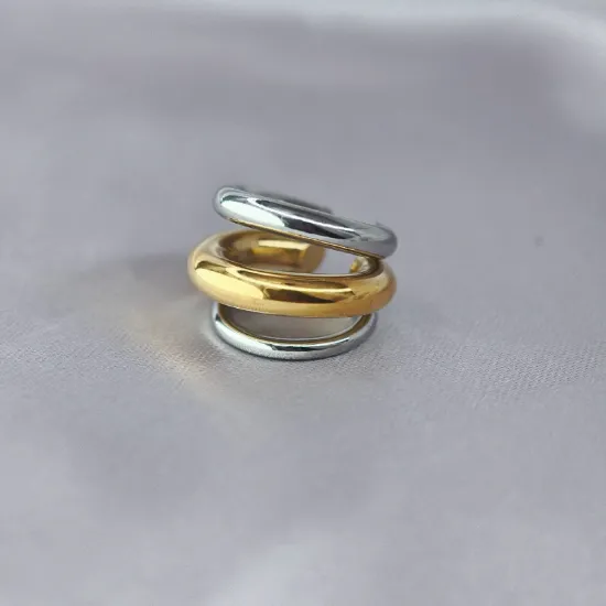 Imagen de Arete Clip Tres Aros