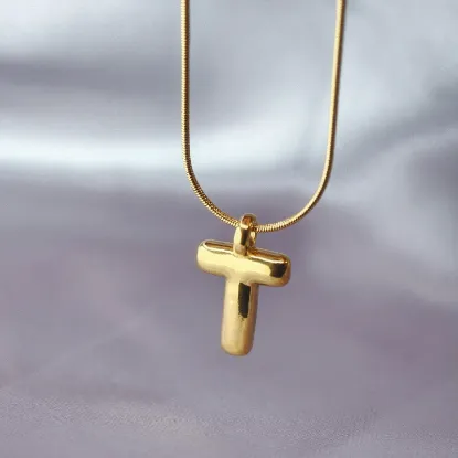 Imagen de Collar Esencia con Inicial T  4401