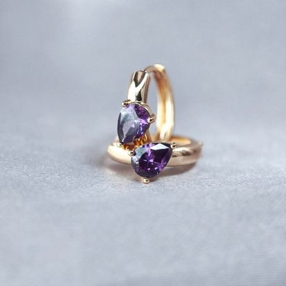 Imagen de Huggie Exquisita Gota Morada