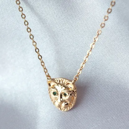 Imagen de Collar León Ojos Esmeralda  4010
