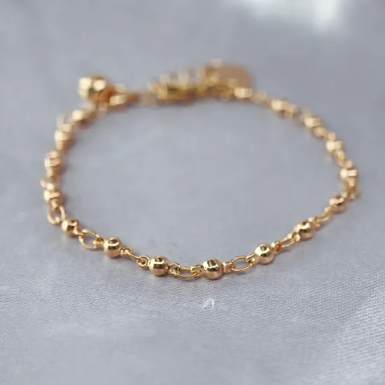 Imagen de Pulsera Cascabel de Oro  1603