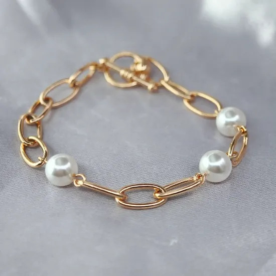 Imagen de Pulsera Perlas de Mar y Cola de Sirena  1806