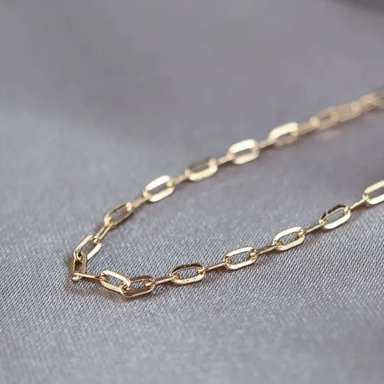 Imagen de Cadena Tejido Rectángulos Oro Dorado  6002