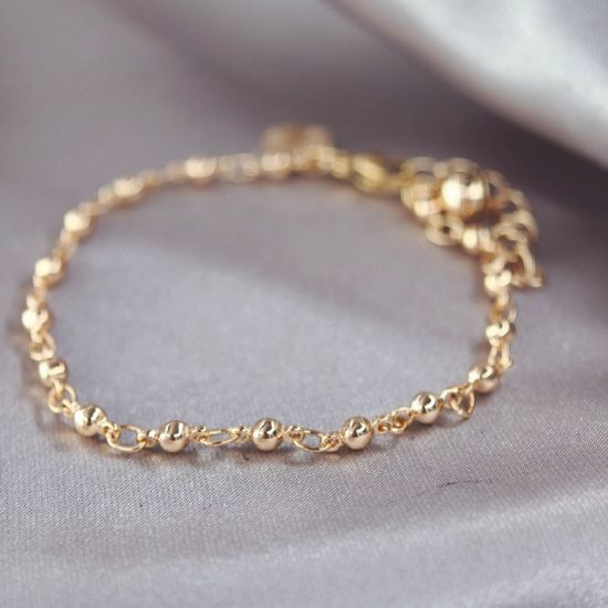 Imagen de Pulsera Esferitas y Aros  1702