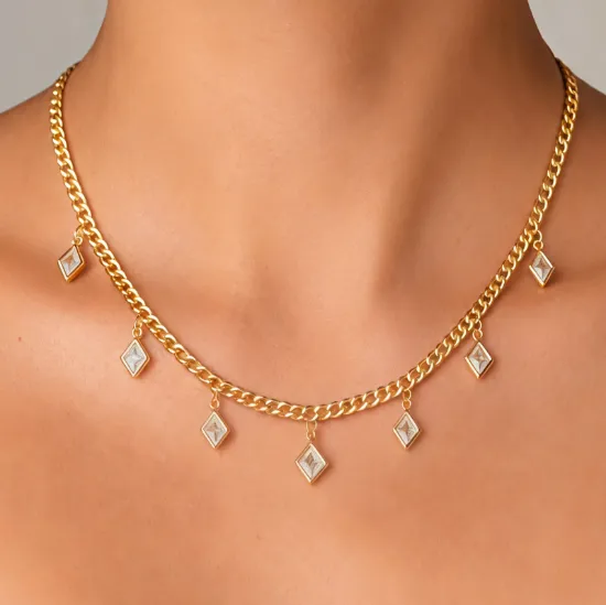 Imagen de Collar Rombos Tornasol  4603