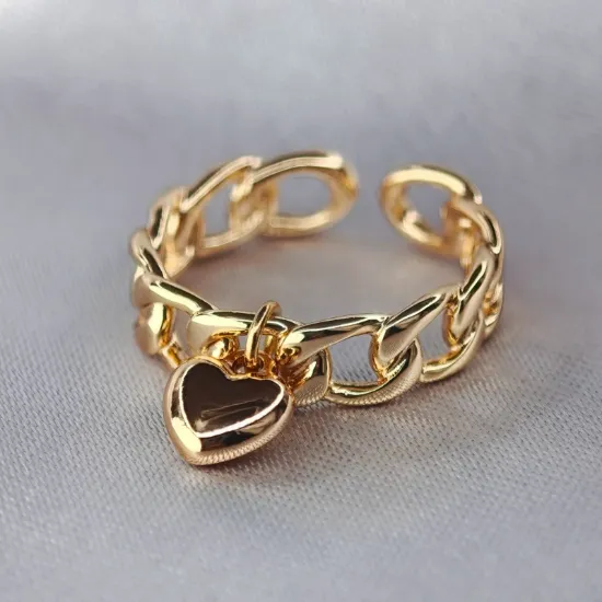 Imagen de Anillo Barbada y Corazón