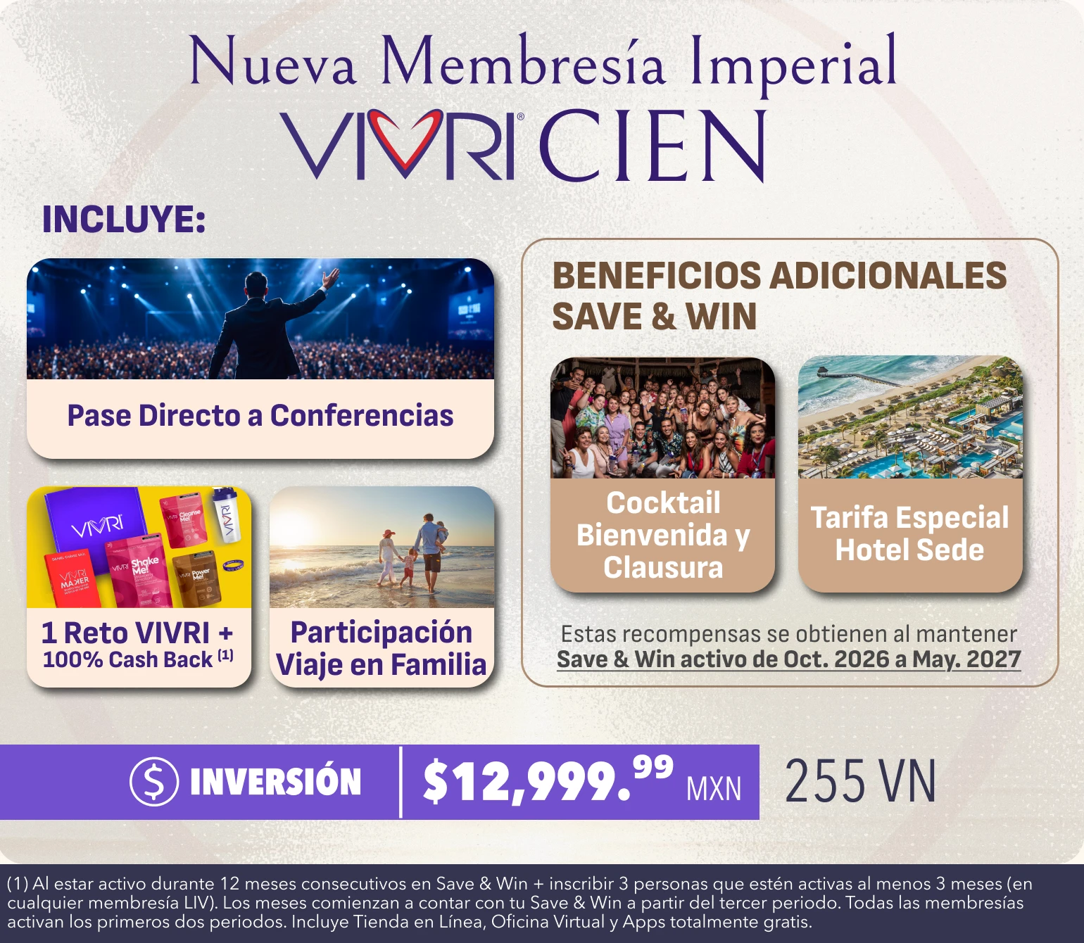 Membresía Imperial Vivri 100