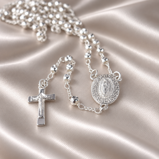 Imagen de Collar Rosario Virgen de Guadalupe con Grecas Talla 5004