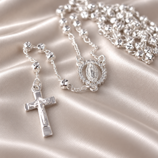 Imagen de Collar Rosario Virgen de Guadalupe Talla 5003