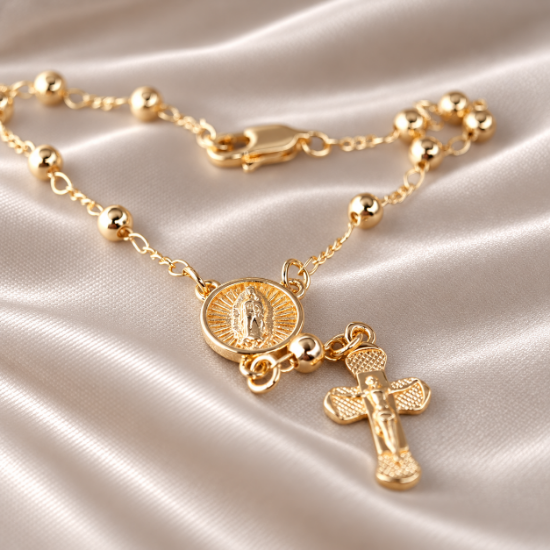 Imagen de Pulsera Decenario Virgen de Guadalupe Talla 1704