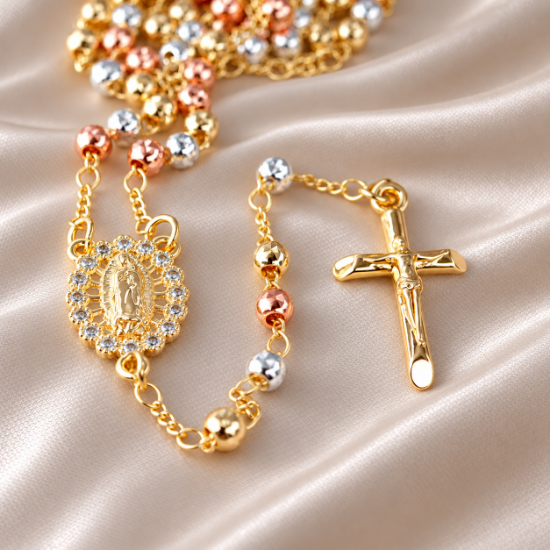 Imagen de Collar Rosario Florentino de la Virgen Talla 5304