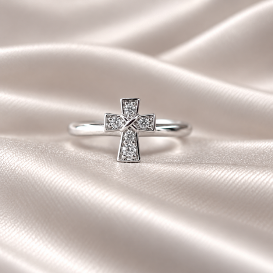 Imagen de Anillo Cruz Promesa