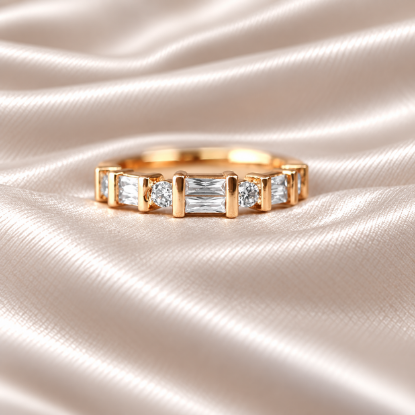 Imagen de Anillo Cuadros y Puntos